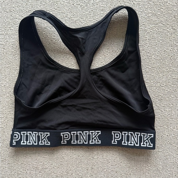 🪩 PINK Victoria's Secret Black and White Sports Bra - Picture 3 of 3